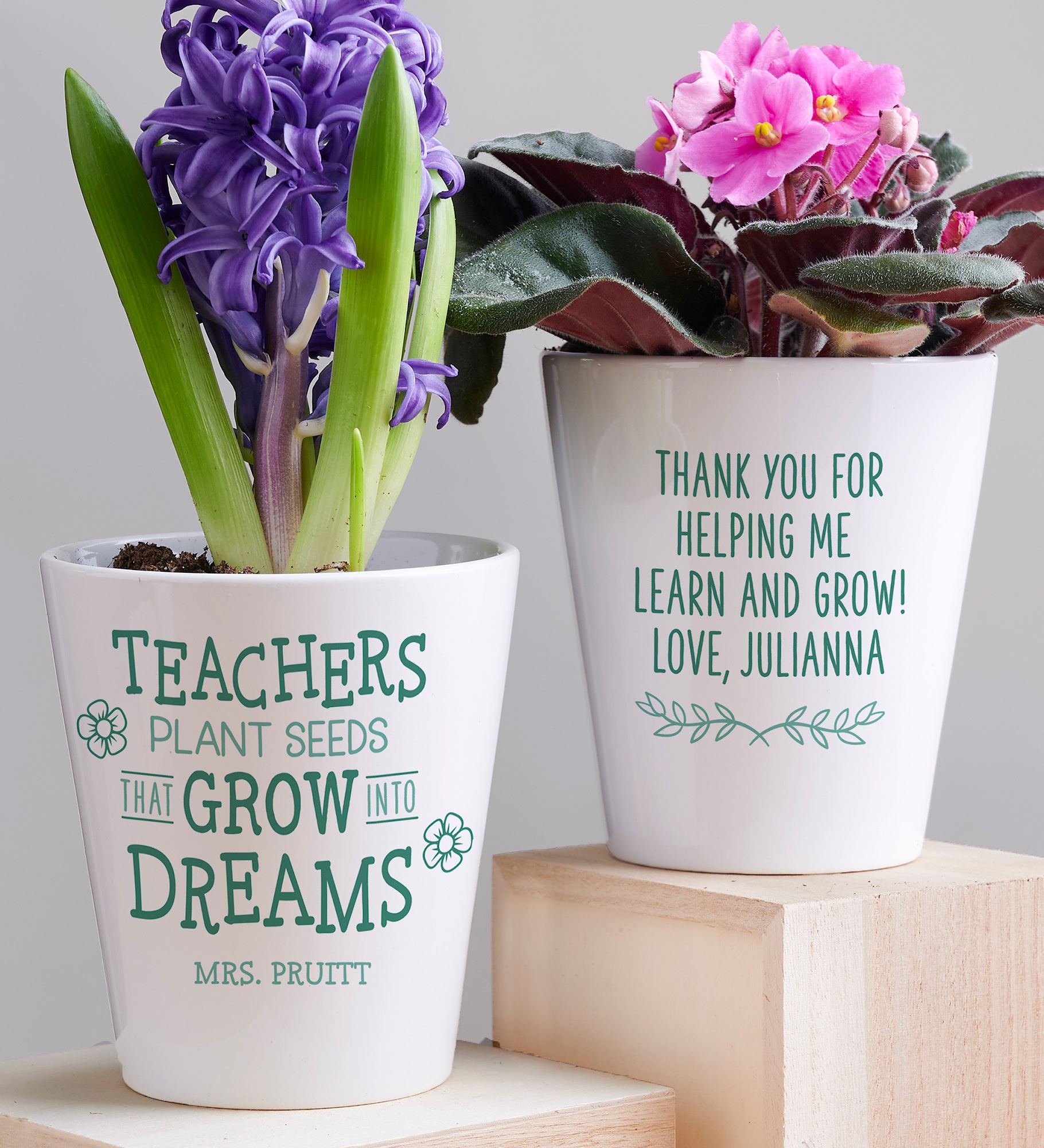 Growing Dreams Personalized Mini Flower Pot